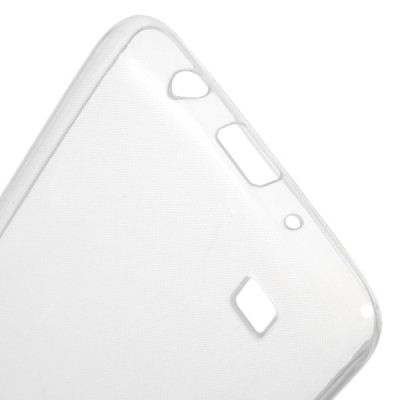LG K8 (K350N) skaidrus (permatomas) kieto silikono TPU ploniausias pasaulyje bespalvis dėklas / Priedai.lt
