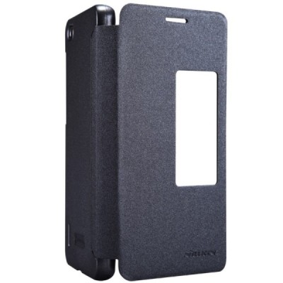 Huawei Honor 6 „Nillkin“ Sparkle atvēramais pelēks maciņš / Vacins.lv