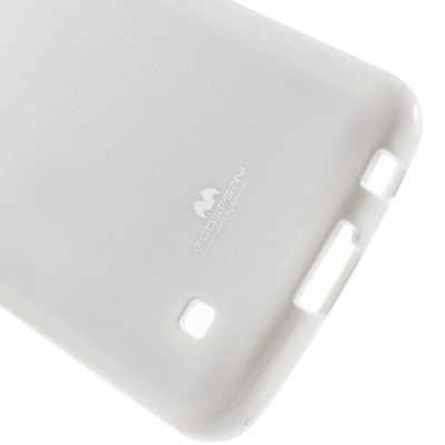 LG K10 (K420N) baltas Mercury kieto silikono (TPU) dėklas - nugarėlė / Priedai.lt