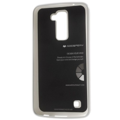 LG K10 (K420N) baltas Mercury kieto silikono (TPU) dėklas - nugarėlė / Priedai.lt