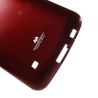 LG K10 ir K420N Mercury sarkans cieta silikona (TPU) apvalks / vacins.lv