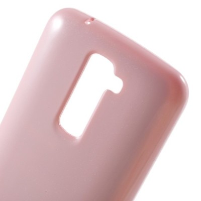 LG K10 (K420N) šviesiai rožinis Mercury kieto silikono (TPU) dėklas - nugarėlė / Priedai.lt