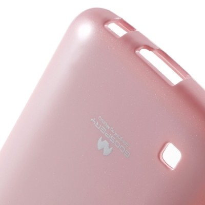 LG K10 (K420N) šviesiai rožinis Mercury kieto silikono (TPU) dėklas - nugarėlė / Priedai.lt