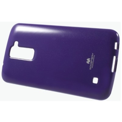 LG K10 (K420N) violetinė Mercury kieto silikono (TPU) dėklas - nugarėlė / Priedai.lt