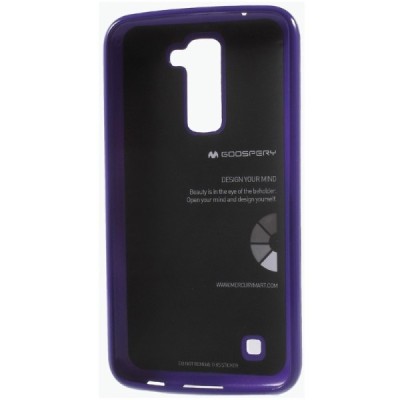 LG K10 (K420N) violetinė Mercury kieto silikono (TPU) dėklas - nugarėlė / Priedai.lt