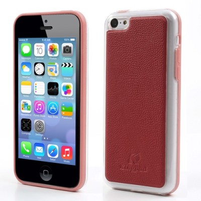 „Kingpad“ raudonos odos su tvirto plastiko kraštais Apple iPhone 5C dėklas (dėkliukas) / Priedai.lt