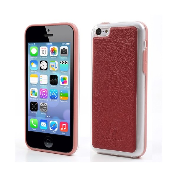 „Kingpad“ Leather dėklas - raudonas (iPhone 5C)