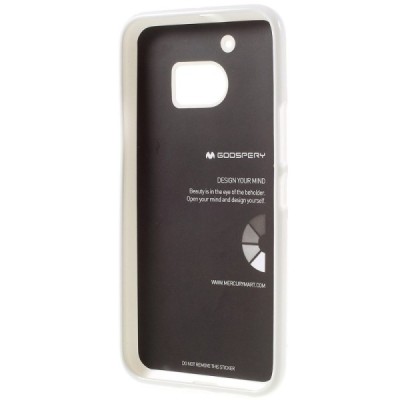 HTC 10 (M10 Lifestyle) baltas Mercury kieto silikono (TPU) dėklas - nugarėlė / Priedai.lt