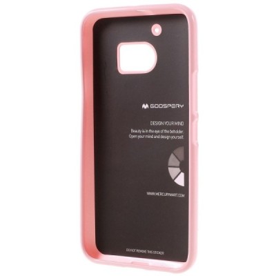 HTC 10 (M10 Lifestyle) šviesiai rožinis Mercury kieto silikono (TPU) dėklas - nugarėlė / Priedai.lt