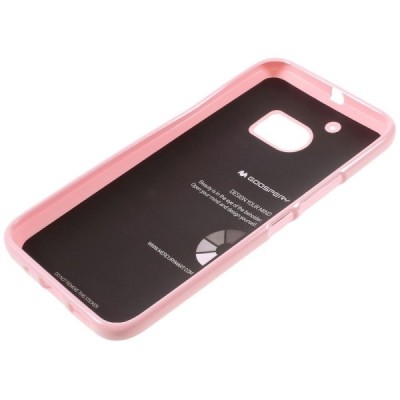 HTC 10 (M10 Lifestyle) šviesiai rožinis Mercury kieto silikono (TPU) dėklas - nugarėlė / Priedai.lt