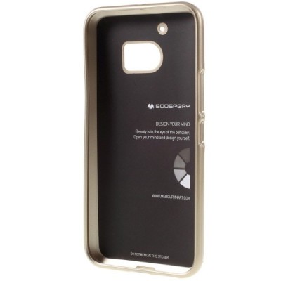 HTC 10 (M10 Lifestyle) auksinis Mercury kieto silikono (TPU) dėklas - nugarėlė / Priedai.lt