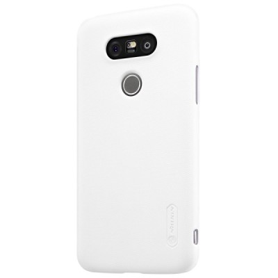 LG G5 (H850) baltas plastikinis dėklas + Nillkin ekrano plėvelė / Priedai.lt