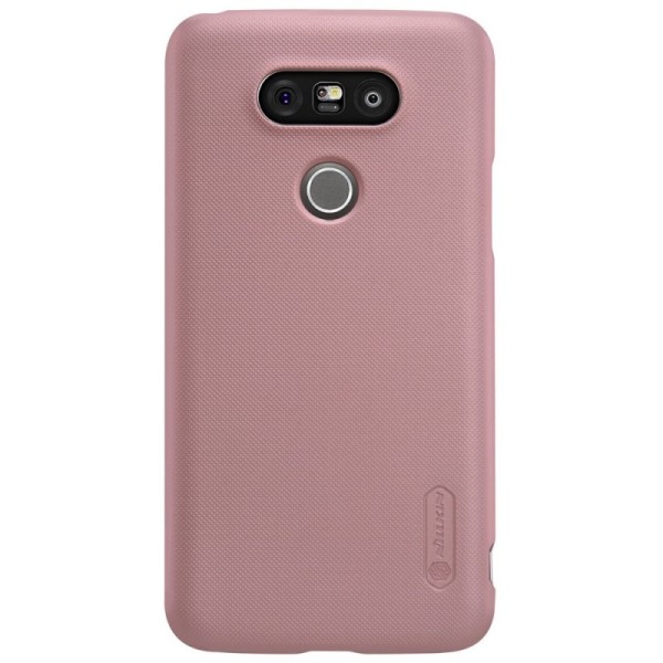„Nillkin“ Frosted Shield futrālis - rozs + ekrāna aizsargplēve (G5 / G5 SE)