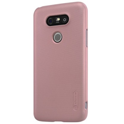 LG G5 (H850) Nillkin Frosted Shield rozs plastmasas futrālis + ekrāna aizsargplēve / Vacins.lv
