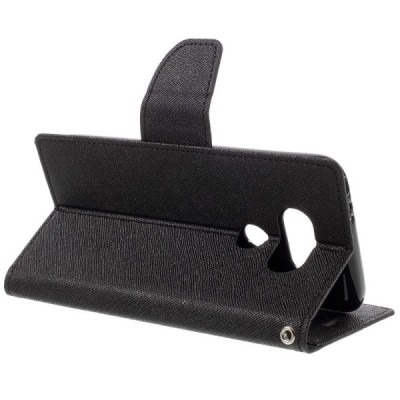 LG G5 (H850) Mercury juodas atverčiamas dėklas - piniginė / Priedai.lt