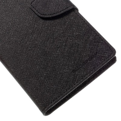 LG G5 (H850) Mercury juodas atverčiamas dėklas - piniginė / Priedai.lt