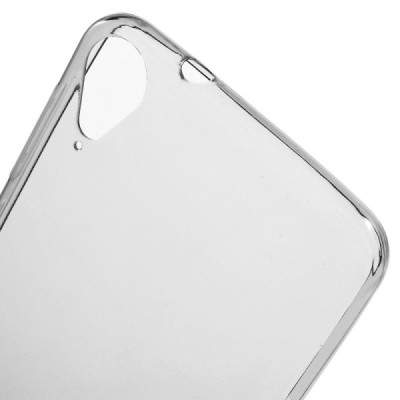 HTC Desire 825 dzidrs (caurspīdīgs) cieta silikona TPU pasaulē planākais pelēks apvalks / Vacins.lv