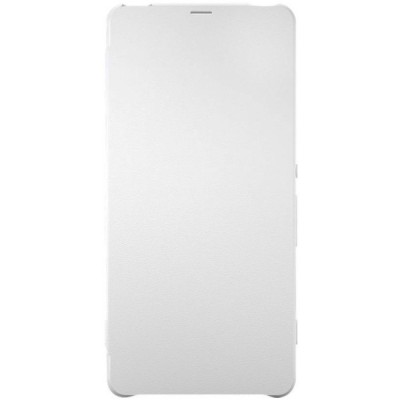 Oficiāls Sony Xperia XA Style Cover Flip balts atvērams maciņš SCR54 (maks) / Vacins.lv