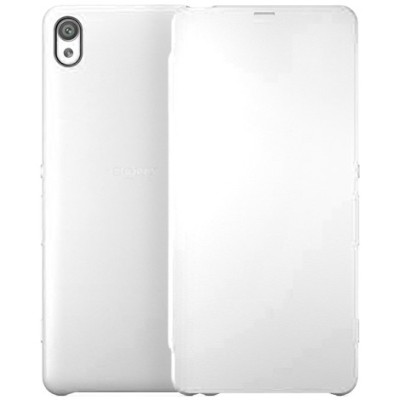 Oficiāls Sony Xperia XA Style Cover Flip balts atvērams maciņš SCR54 (maks) / Vacins.lv