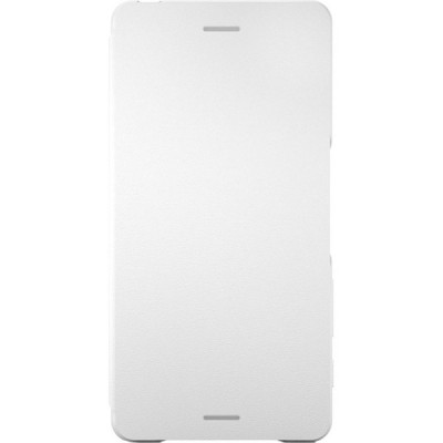 Oficiāls Sony Xperia X Style Cover Flip balts atvērams maciņš SCR52 (maks) / Vacins.lv