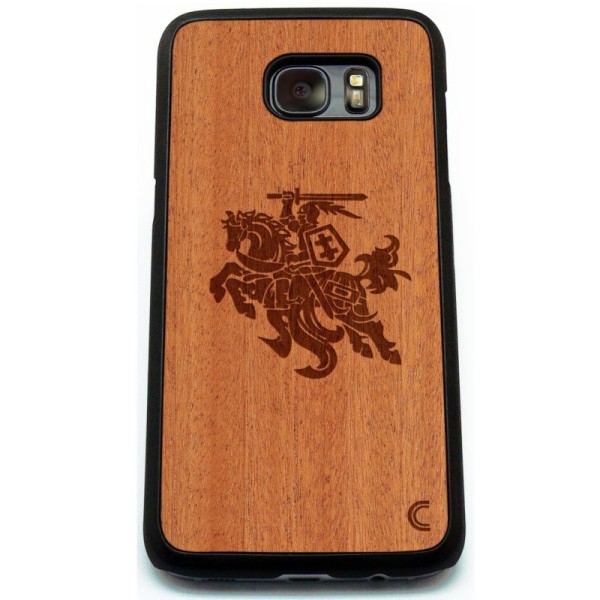 „Crafted Cover“ natūralaus medžio dėklas - Vytis (Galaxy S7 edge)