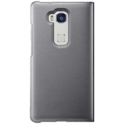 Oficialus Huawei Honor 5x Smart Flip Cover pilkas atverčiamas dėklas - knygutė / Priedai.lt