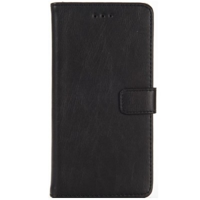 Huawei P9 Lite (Huawei Ascend P9 Lite, Huawei G9 Lite) atvēramais ādas melns retro maciņš (maks) / Vacins.lv