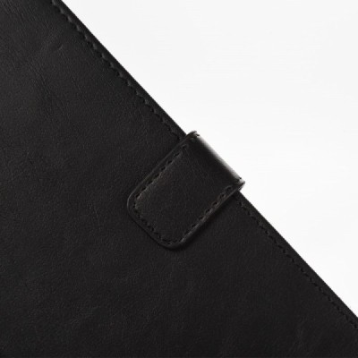 Huawei P9 Lite (Huawei Ascend P9 Lite, Huawei G9 Lite) atvēramais ādas melns retro maciņš (maks) / Vacins.lv