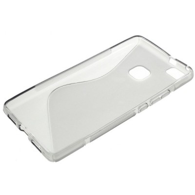 Huawei P9 Lite (Huawei Ascend P9 Lite, Huawei G9 Lite) skaidrus (permatomas) kieto silikono TPU pilkas dėklas - nugarėlė / Pried