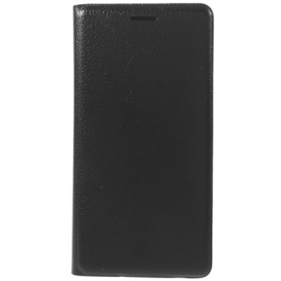 Samsung Galaxy J3 2016 (J320) melns atvēramais Smart Wallet ādas maciņš - maks / Vacins.lv