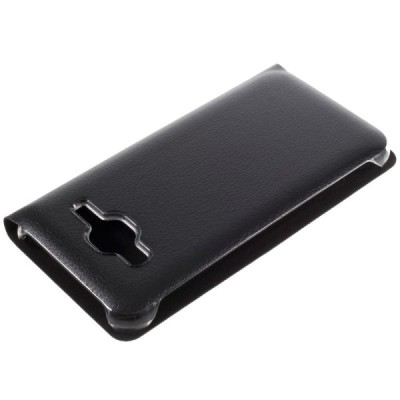 Samsung Galaxy J3 2016 (J320) melns atvēramais Smart Wallet ādas maciņš - maks / Vacins.lv