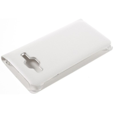 Samsung Galaxy J3 2016 (J320) baltas odinis atverčiamas Smart Wallet dėklas - piniginė / Priedai.lt