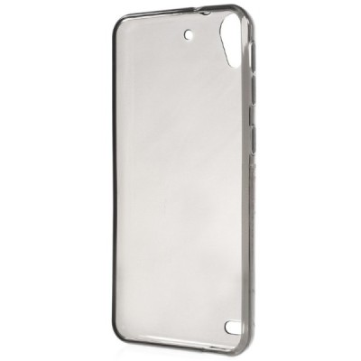 HTC Desire 530 kieto silikono TPU skaidrus pilkas dėklas - nugarėlė / Priedai.lt