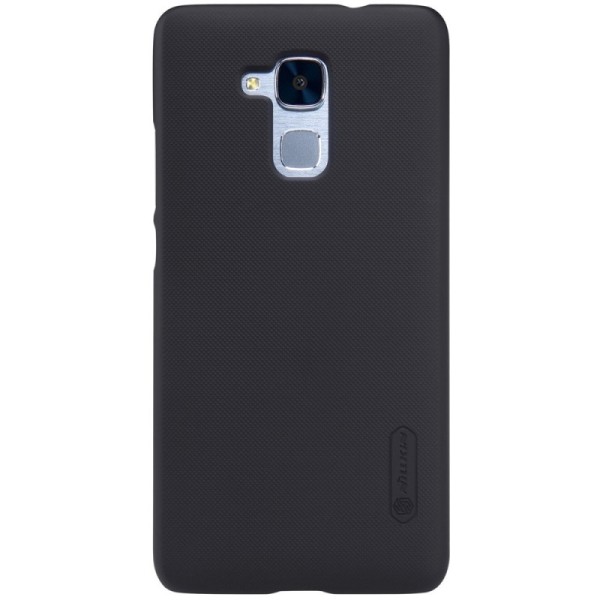 „Nillkin“ Frosted Shield apvalks - melns + ekrāna aizsargplēve (Honor 5c / Honor 7 Lite)