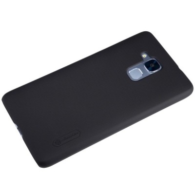 Huawei Honor 5c (Honor 7 Lite) Nillkin Frosted Shield melns plastmasas apvalks + ekrāna aizsargplēve / Vacins.lv