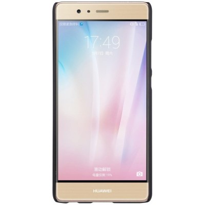 Huawei P9 Nillkin Frosted Shield melns plastmasas apvalks / vacins.lv