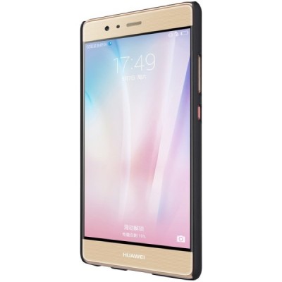 Huawei P9 Nillkin Frosted Shield melns plastmasas apvalks / vacins.lv