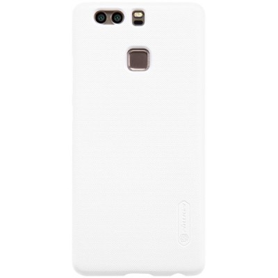 Huawei P9 Nillkin Frosted Shield balts plastmasas apvalks + ekrāna aizsargplēve / Vacins.lv