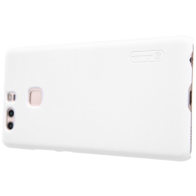 Huawei P9 Nillkin Frosted Shield balts plastmasas apvalks + ekrāna aizsargplēve / Vacins.lv