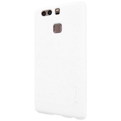 Huawei P9 Nillkin Frosted Shield balts plastmasas apvalks + ekrāna aizsargplēve / Vacins.lv