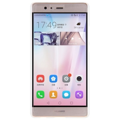 Huawei P9 Plus Nillkin Frosted Shield balts plastmasas apvalks + ekrāna aizsargplēve / Vacins.lv
