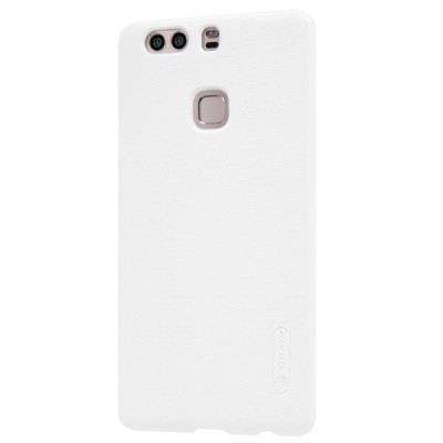 Huawei P9 Plus Nillkin Frosted Shield balts plastmasas apvalks + ekrāna aizsargplēve / Vacins.lv