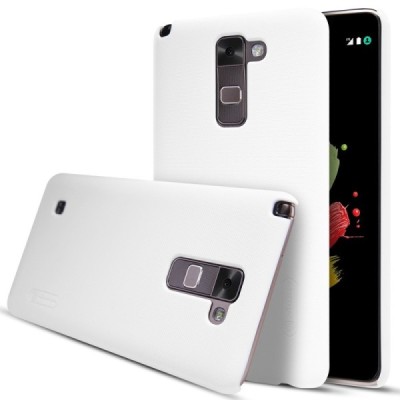 LG Stylus 2 (K520) Nillkin Frosted Shield balts plastmasas apvalks + ekrāna aizsargplēve / Vacins.lv