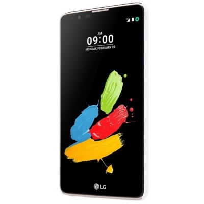 LG Stylus 2 (K520) Nillkin Frosted Shield balts plastmasas apvalks + ekrāna aizsargplēve / Vacins.lv
