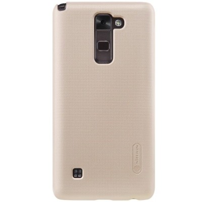LG Stylus 2 (K520) Nillkin Frosted Shield zelta plastmasas apvalks + ekrāna aizsargplēve / Vacins.lv