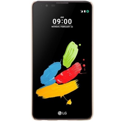 LG Stylus 2 (K520) Nillkin Frosted Shield zelta plastmasas apvalks + ekrāna aizsargplēve / Vacins.lv