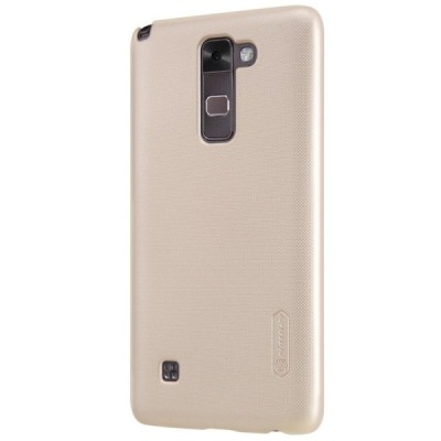 LG Stylus 2 (K520) Nillkin Frosted Shield zelta plastmasas apvalks + ekrāna aizsargplēve / Vacins.lv