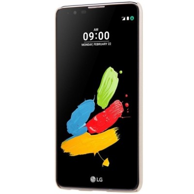 LG Stylus 2 (K520) Nillkin Frosted Shield zelta plastmasas apvalks + ekrāna aizsargplēve / Vacins.lv