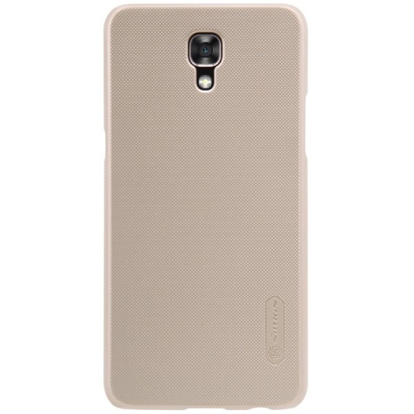 „Nillkin“ Frosted Shield apvalks - zelta + ekrāna aizsargplēve (X-Screen)