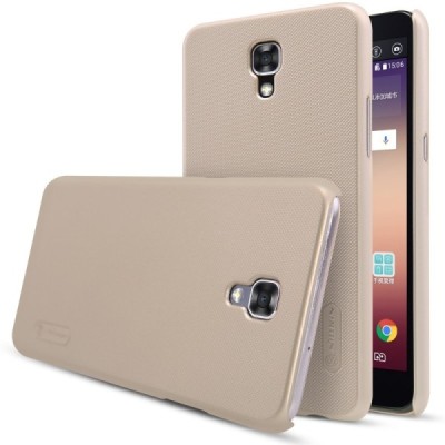 LG X-Screen (K500N) Nillkin Frosted Shield zelta plastmasas apvalks + ekrāna aizsargplēve / Vacins.lv